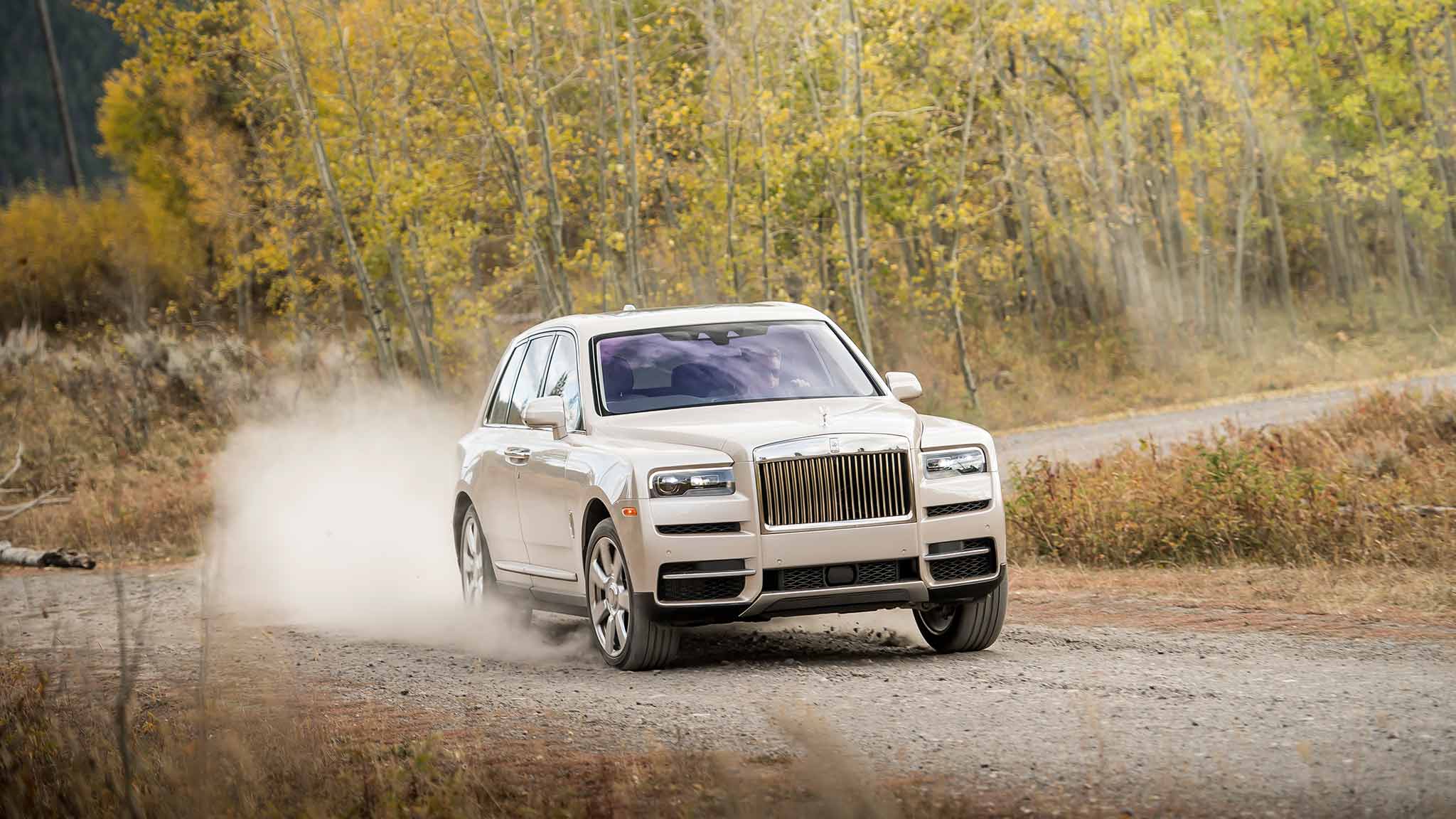 Rolls Royce Cullinan (Color: White Sands) Off Road Wallpaper (54)