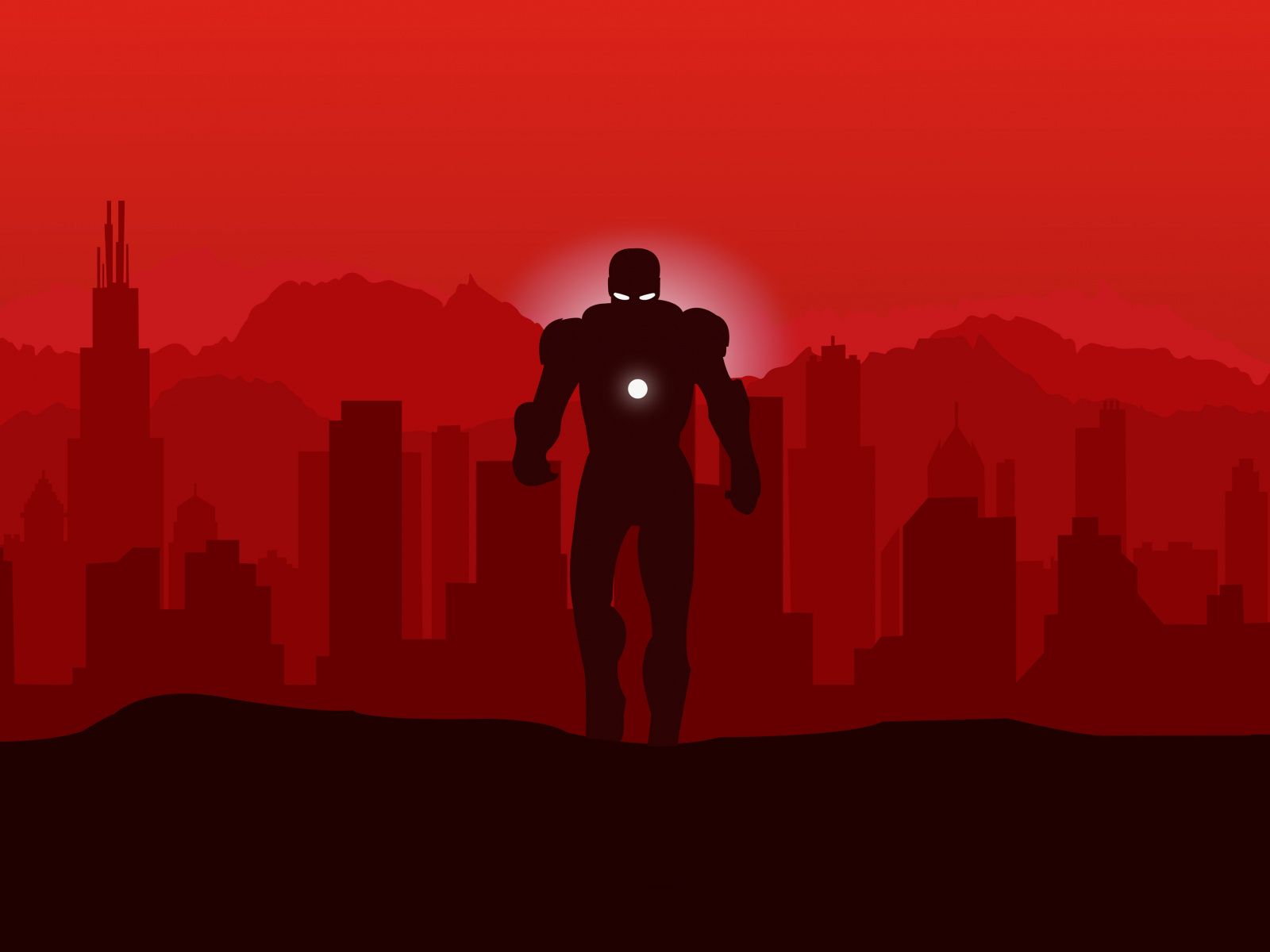 Iron Man Minimalist Wallpaper