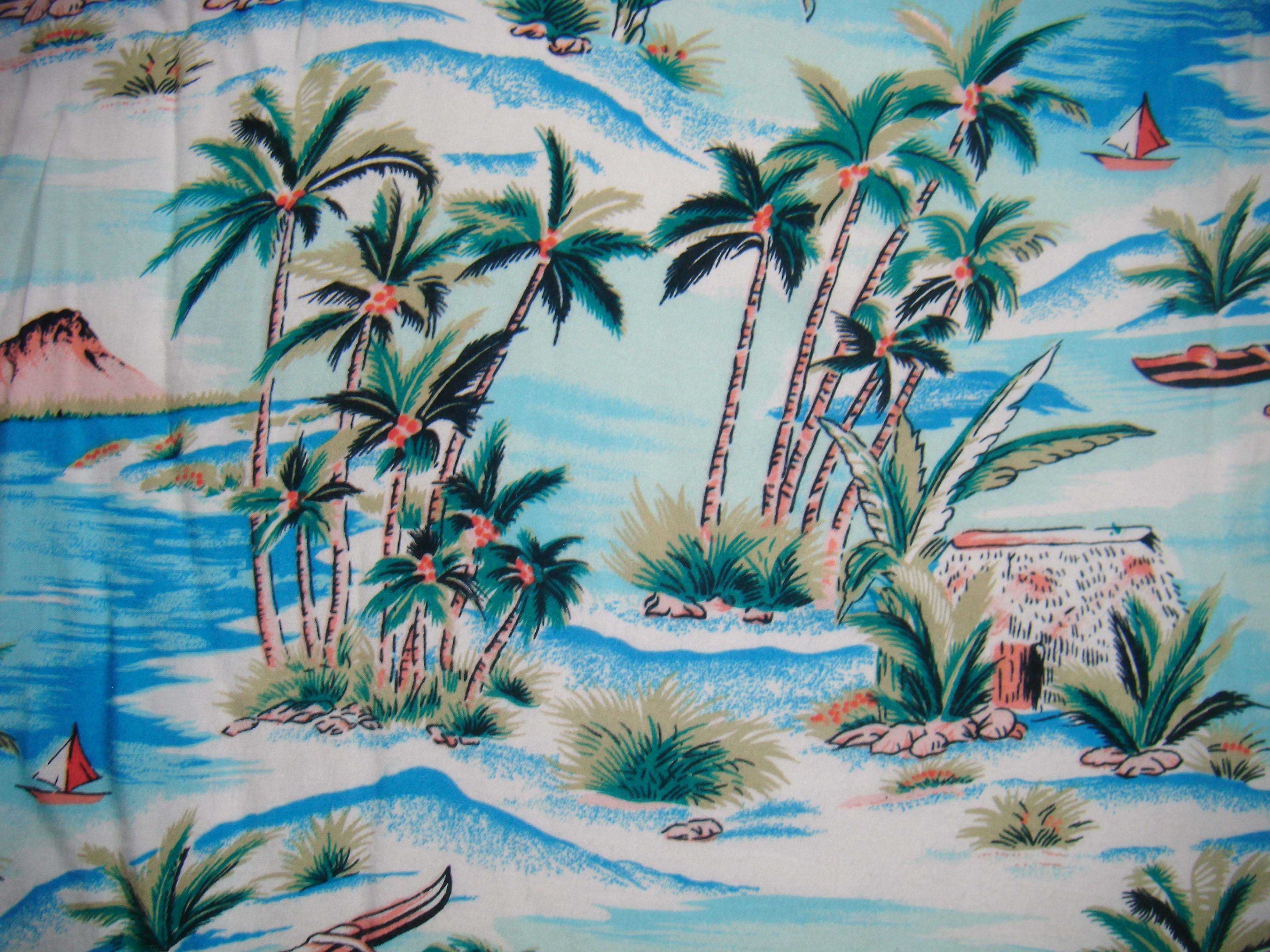 Vintage Hawaiian Wallpaper