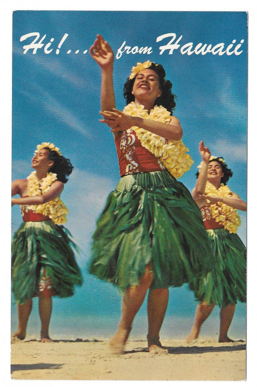 vintage postcard hawaii wallpaper zoeken. Beach posters, Hawaiian art, Hula girl