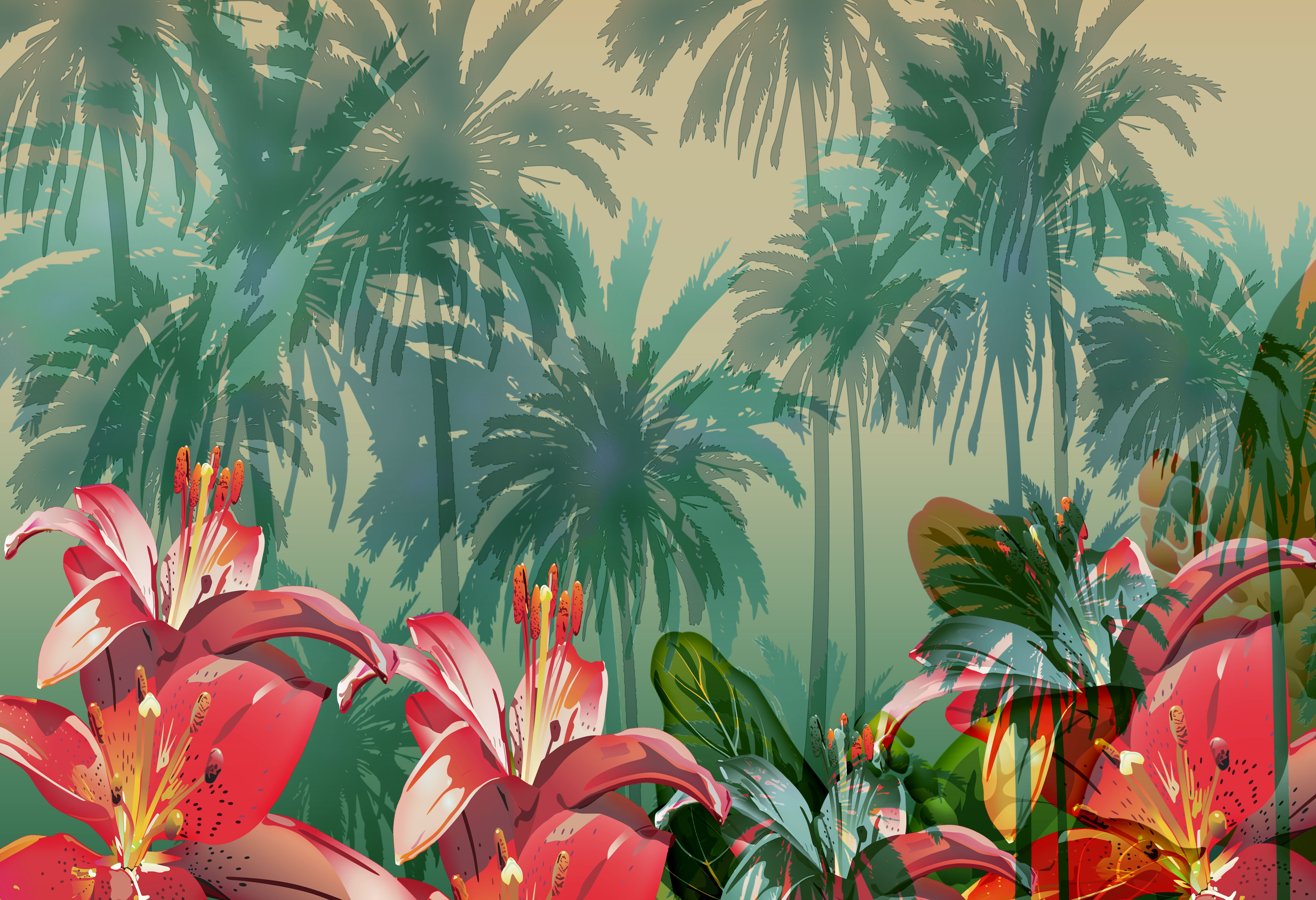 Free download Vintage Tropical Pattern Tropical Lilly [5700x3900] for your Desktop, Mobile & Tablet. Explore Vintage Hawaiian Wallpaper. Hawaiian Print Wallpaper, Hawaiian Wallpaper for Walls, Tropical Print Wallpaper