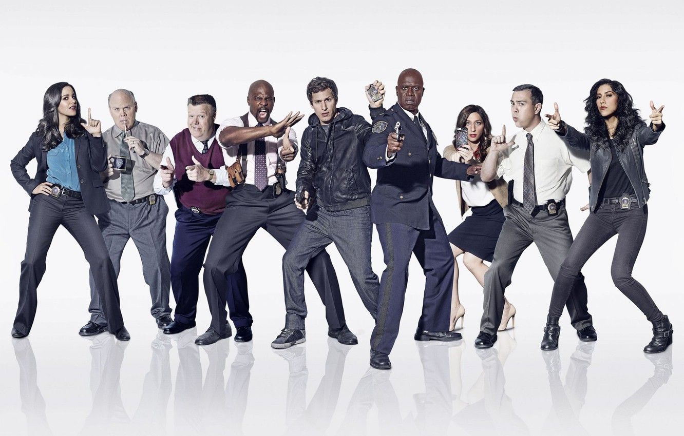 Wallpaper Fox, USA, police, New York, detective, Terry Crews, TV series, comedy, Scully, Hitchcock, Andy Samberg, NY, Chelsea Peretti, Andre Braugher, Stephanie Beatriz, Charles Boyle image for desktop, section фильмы