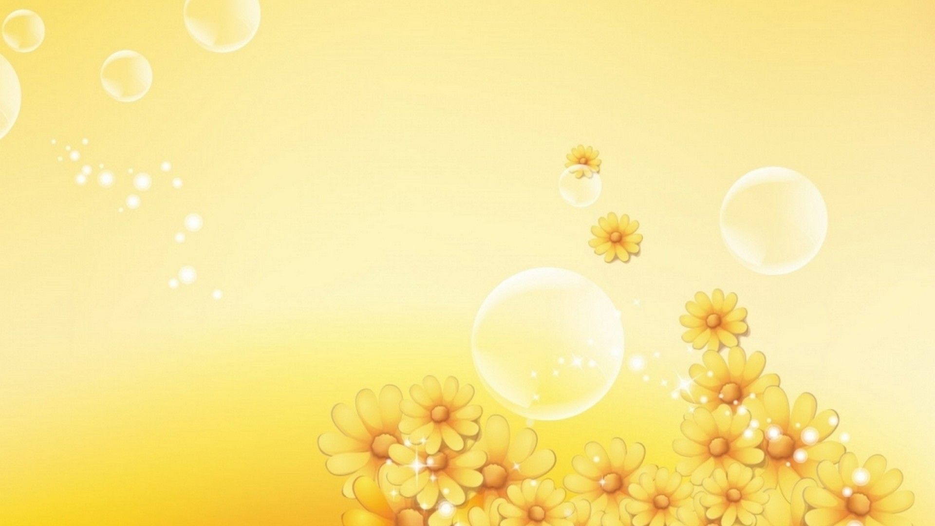 Bright Yellow Desktop Background HD Cute Wallpaper