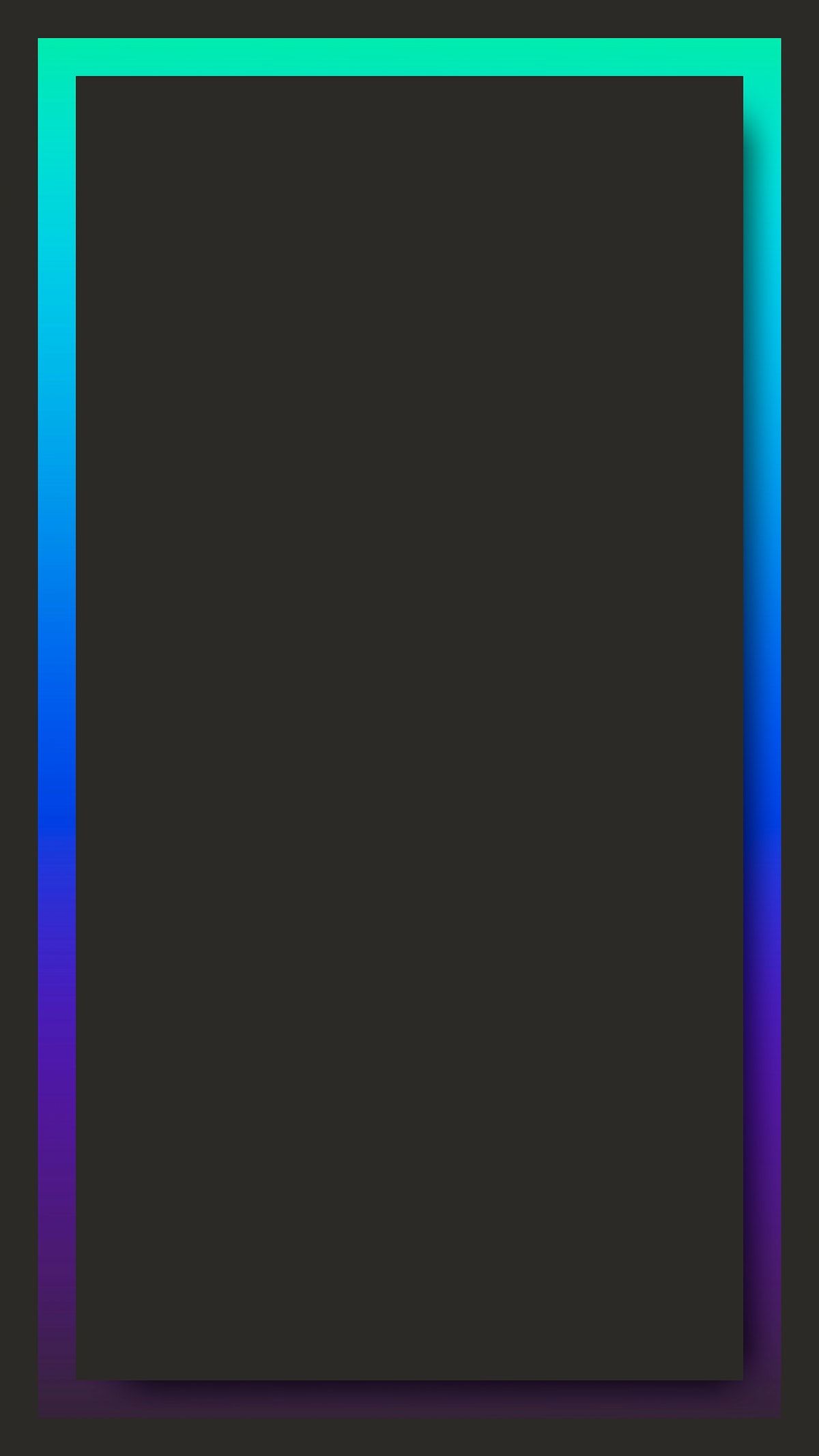 Neon frame phone background. Royalty free vector