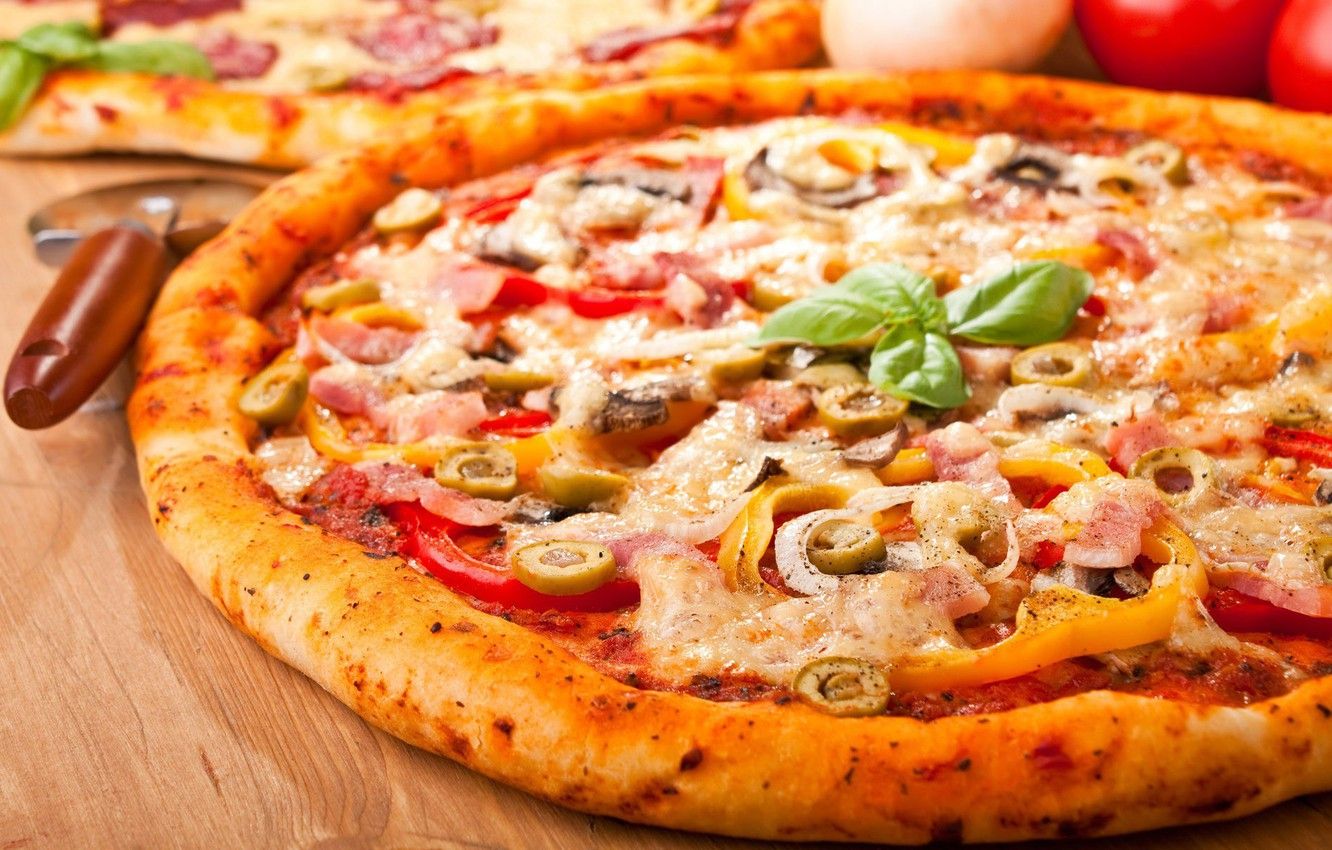 Wallpaper food, yummy, pizza, wallpaper, pizza image for desktop, section еда