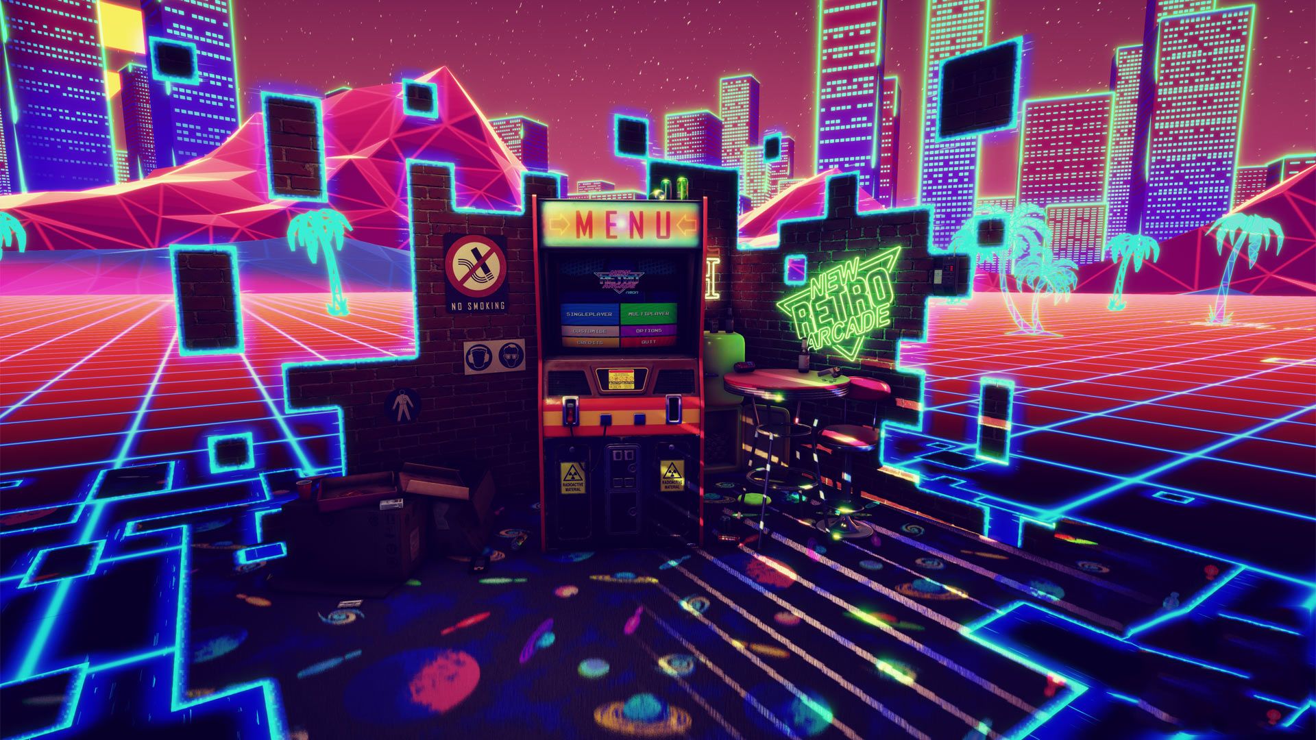 80s Retro Background Art