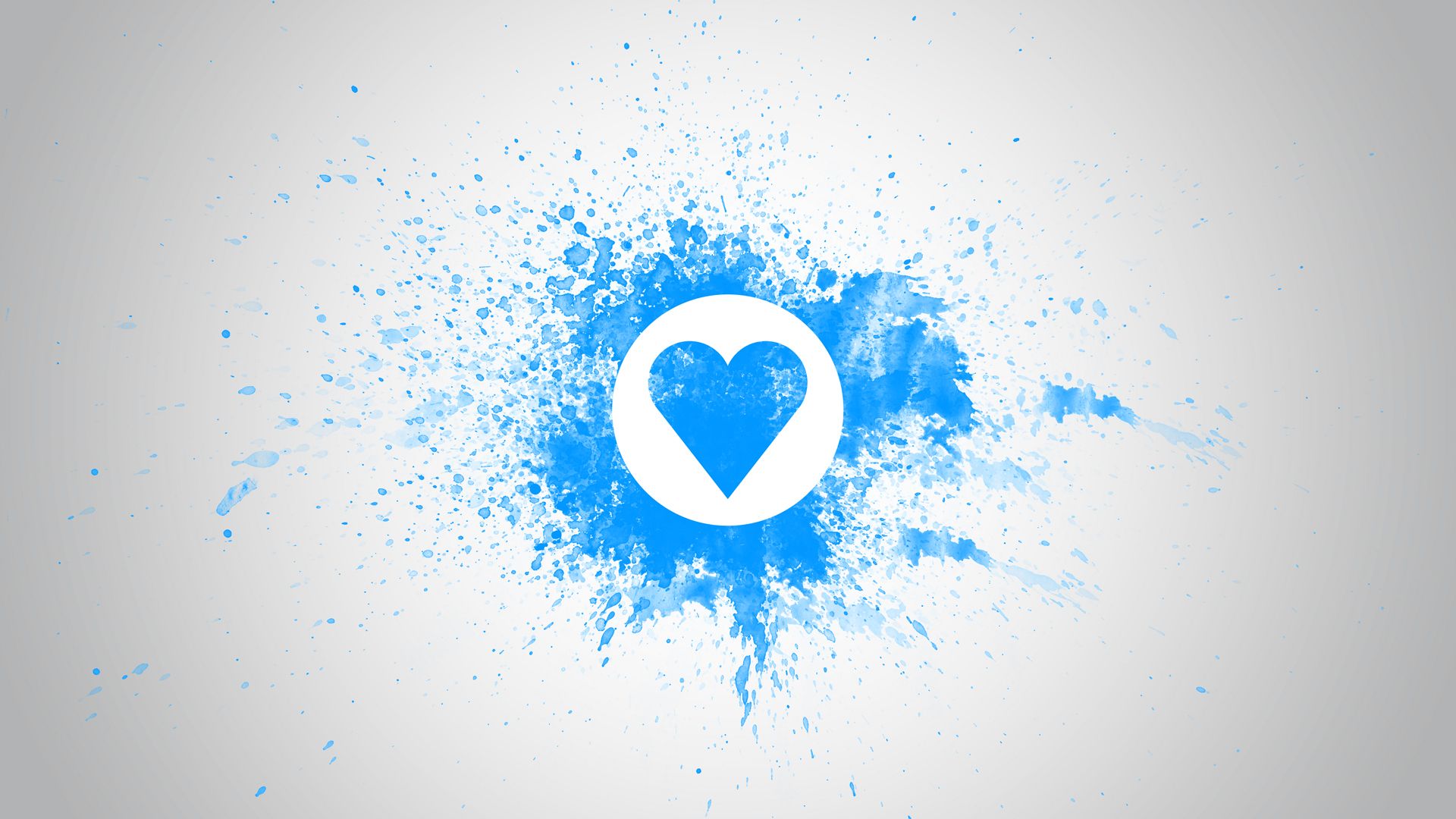 Blue Love Desktop Wallpaper