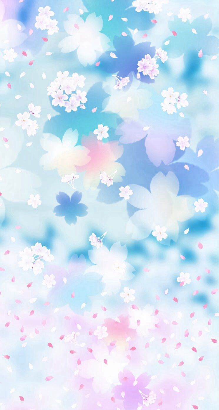 Blue flowers. iPhone wallpaper sky, Pretty wallpaper, Beautiful wallpaper