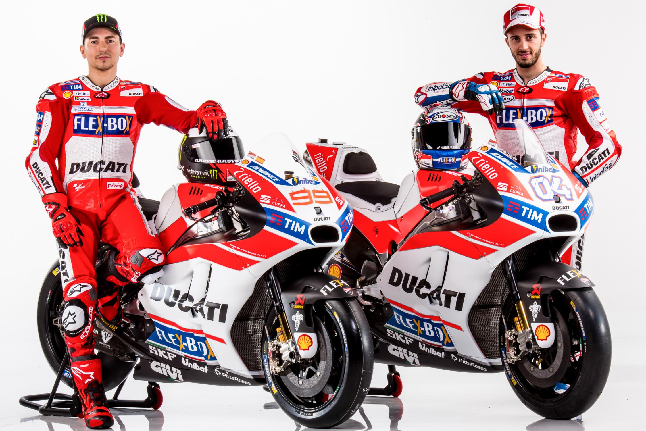 Ducati launch: Lorenzo and Dovizioso's Desmosedici