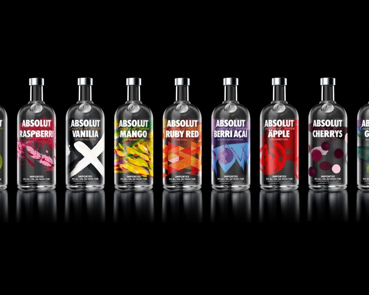 Absolut Vodka Variety Alcohol desktop PC and Mac wallpaper