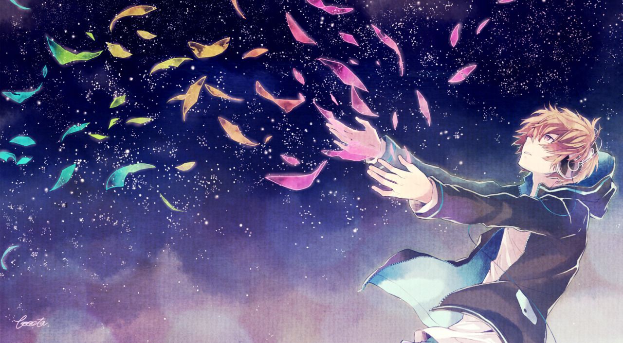 anime anime boy background wallpaper HD scenery sky stars. Anime background, Anime wallpaper, Anime music
