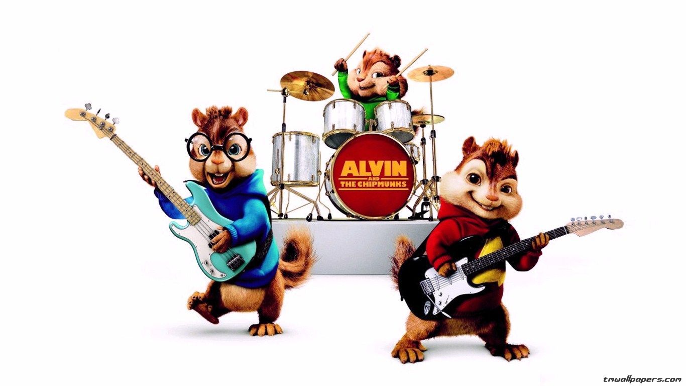 Movie Wallpaper collection and The Chipmunks Squeakquel movie wide wallpaper. Alvin and the chipmunks, Chipmunks, Sing animation