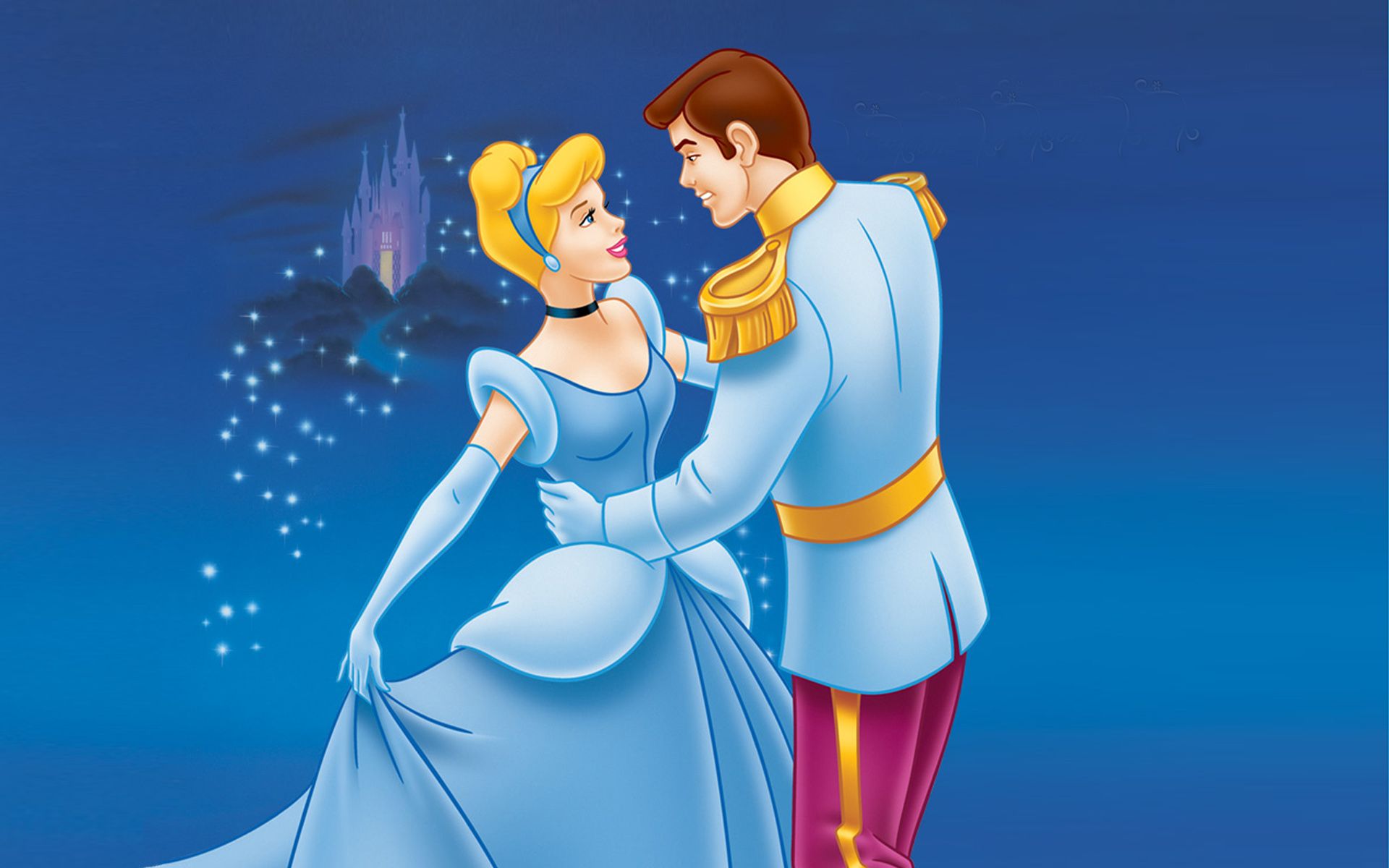 Cinderella And Prince Charming Dancing Cartoons Walt Disney Wallpaper HD 1920x1200, Wallpaper13.com
