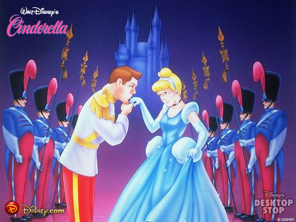 Prince Kissing Princess Cinderella Image Wallpaper for iPod