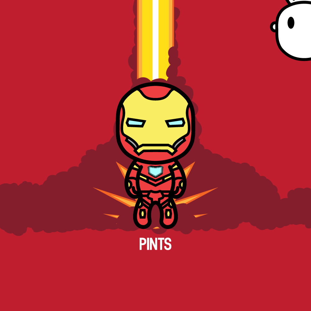 Pints Man. Iron man, Superhero villains, Marvel comics art