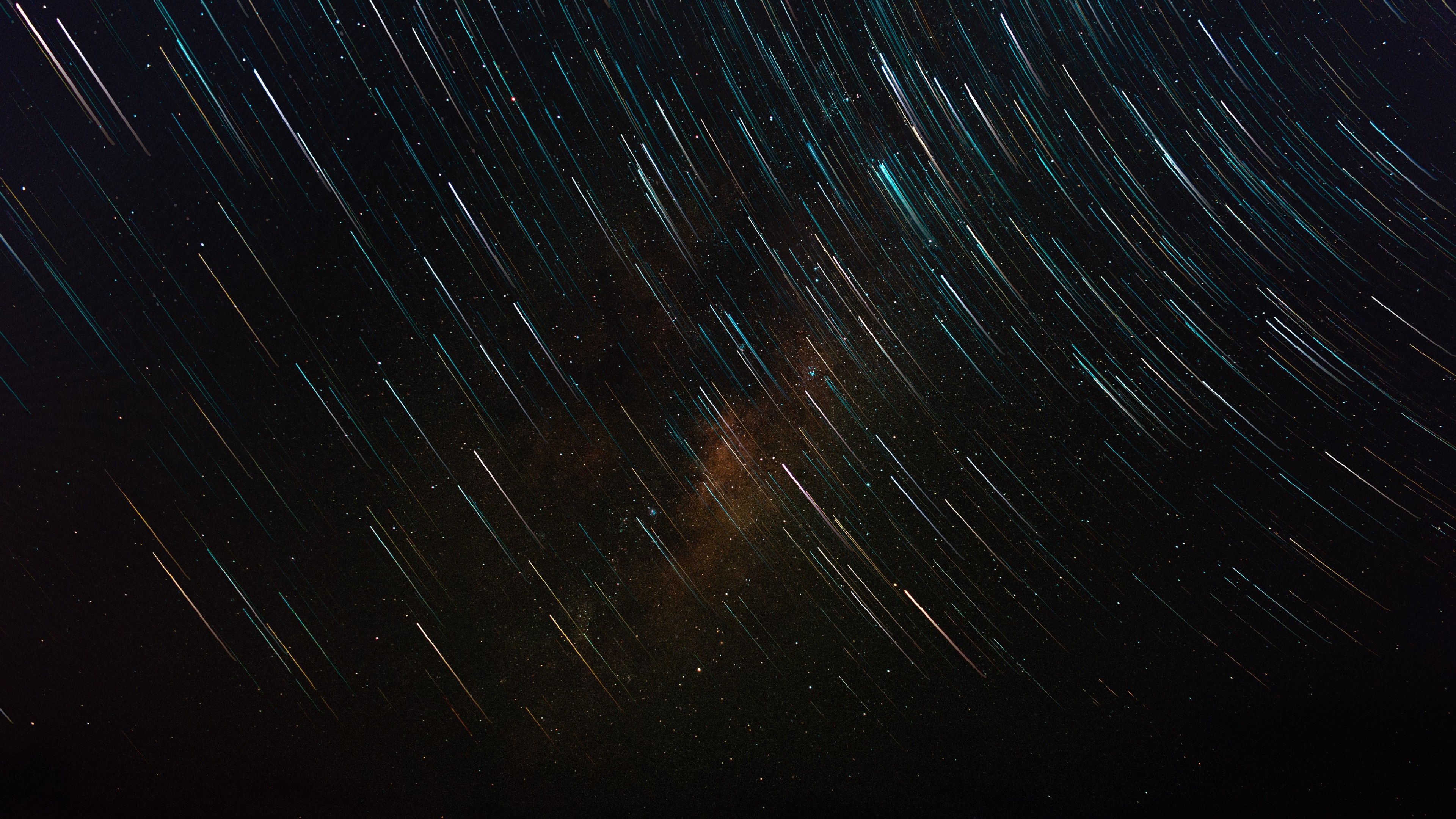 Wallpaper Stars, star trail, galaxy, sky, 4K, 6K, Space