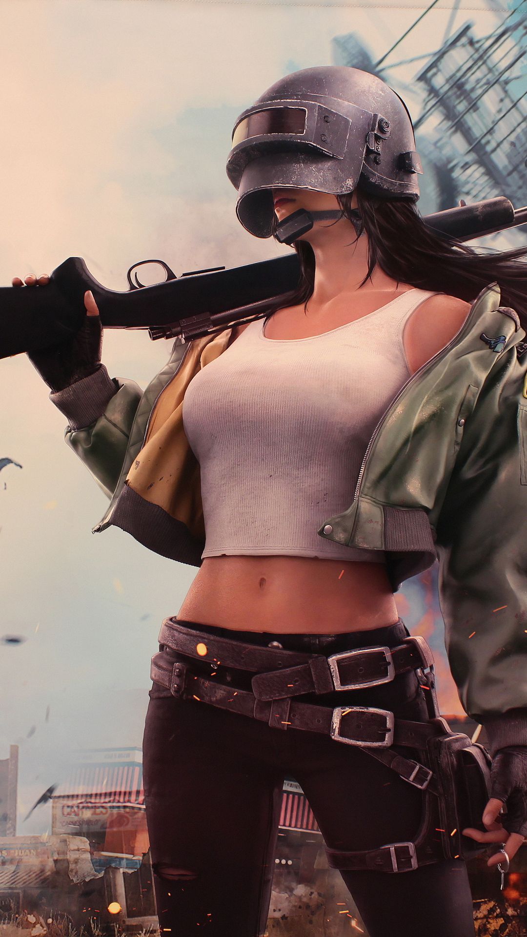 PUBG Girl. Girl iphone wallpaper, iPhone wallpaper, Cool wallpaper for phones