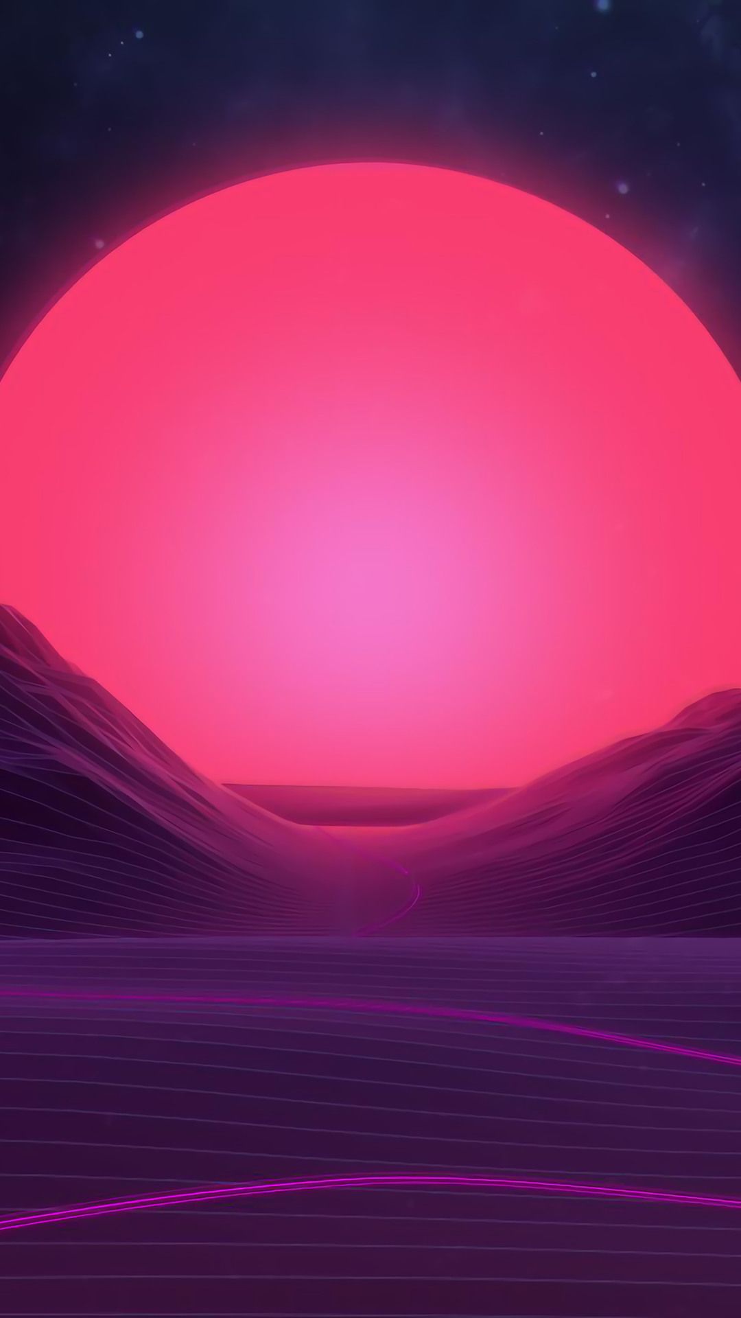 Retrowave wallpaper iphone