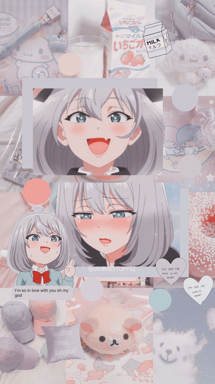 Gadis animasi. Anime wallpaper, Cute anime wallpaper, Pink wallpaper anime
