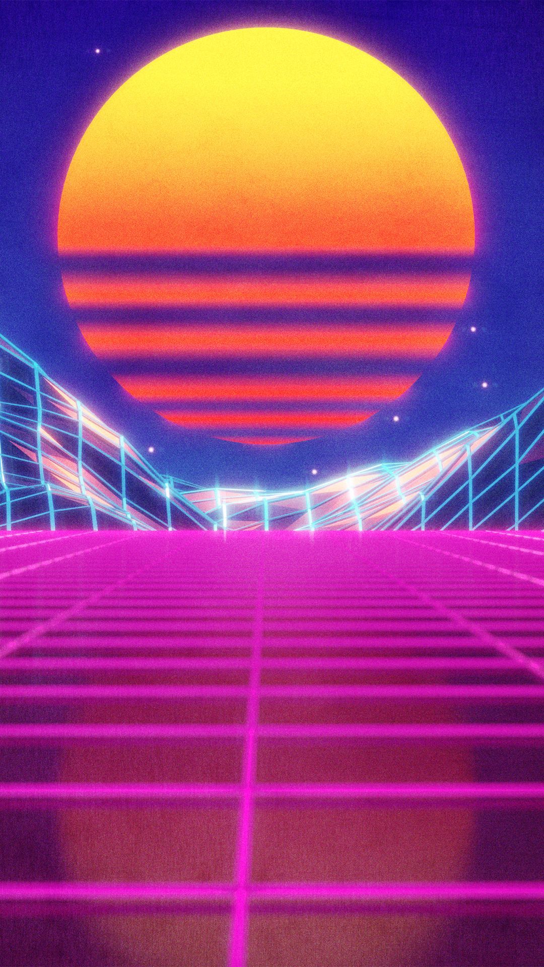 Synthwave Mobile Wallpaper