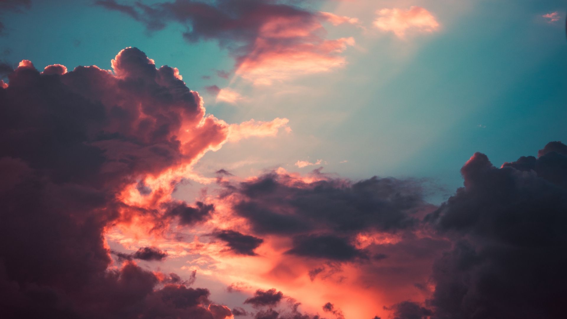 Wallpapers Clouds, Porous, Sky, Sunset, Overcast