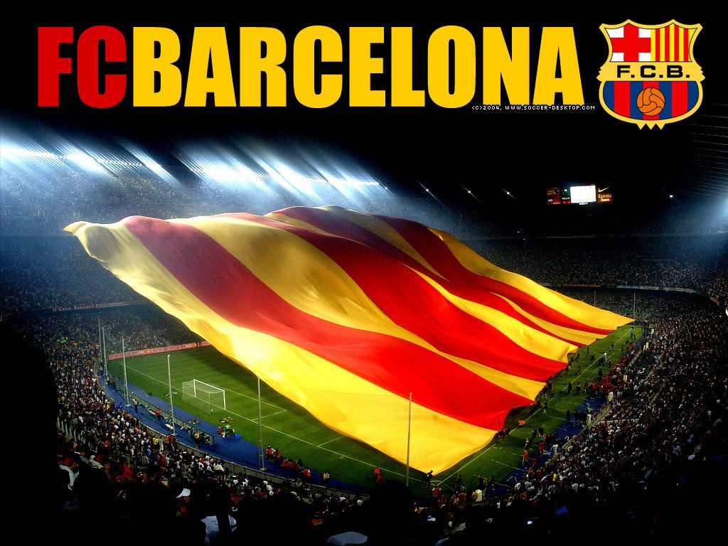 Barcelona Spain Flag Wallpaper