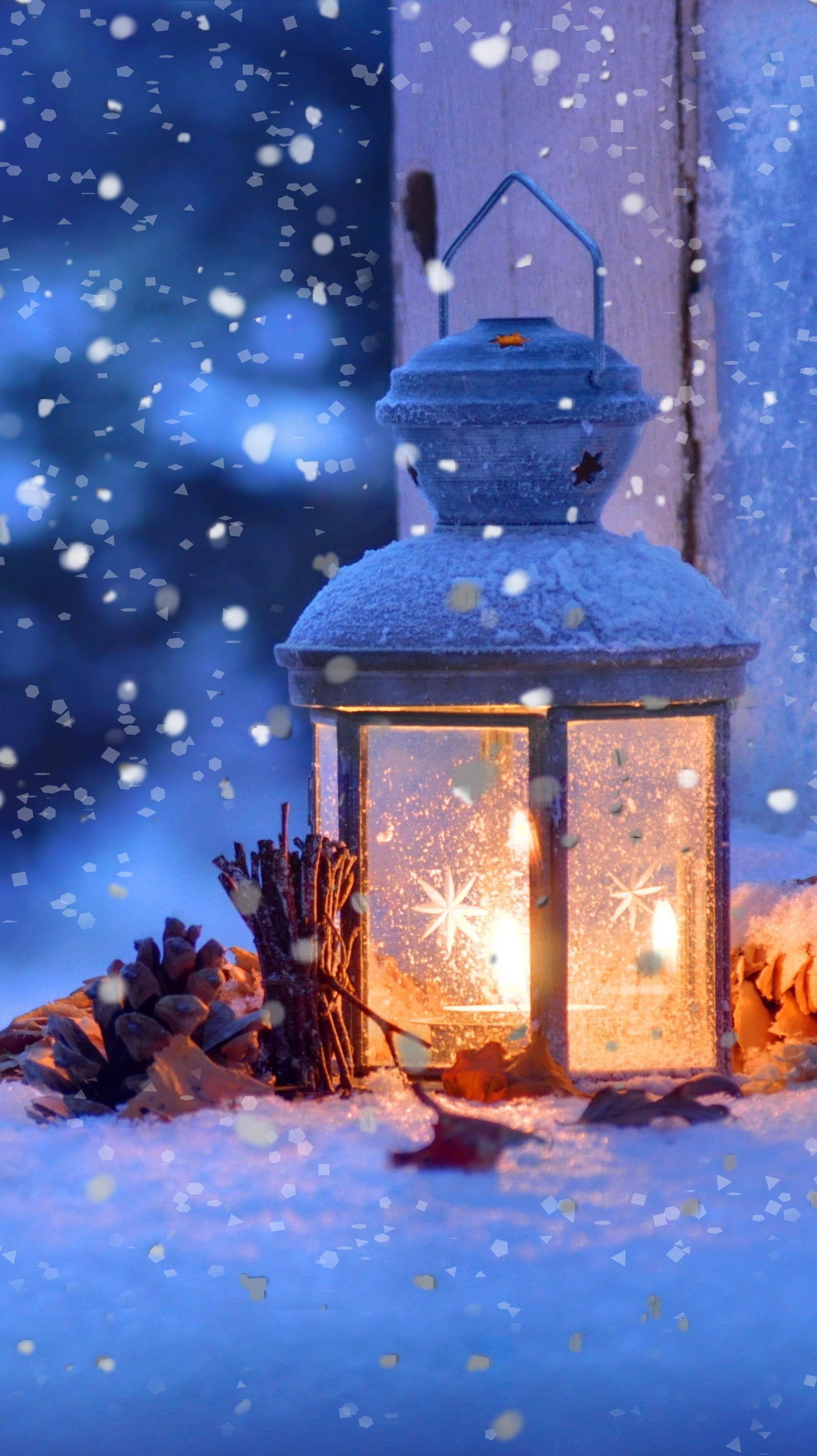 Snow Lamp Mobile HD Wallpaper. Winter scenery, Winter christmas, Winter wonderland