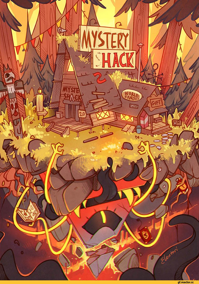 Gf Art Gravity Falls Bill Cipher Gf Wallpaper Wpt7004995 Falls Weirdmageddon Poster HD Wallpaper