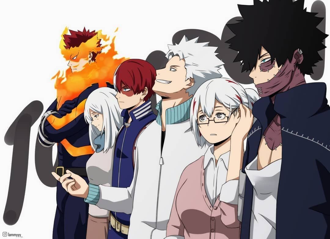 Lammy on Instagram: “Todoroki Family. .. .. #myheroacademia #bokunoheroacademia #mha #bnha #mhafanart #dabi #touya #touyatodoroki #fuyumi #fuyumitodoroki” -. My hero, My hero academia shouto, Hero