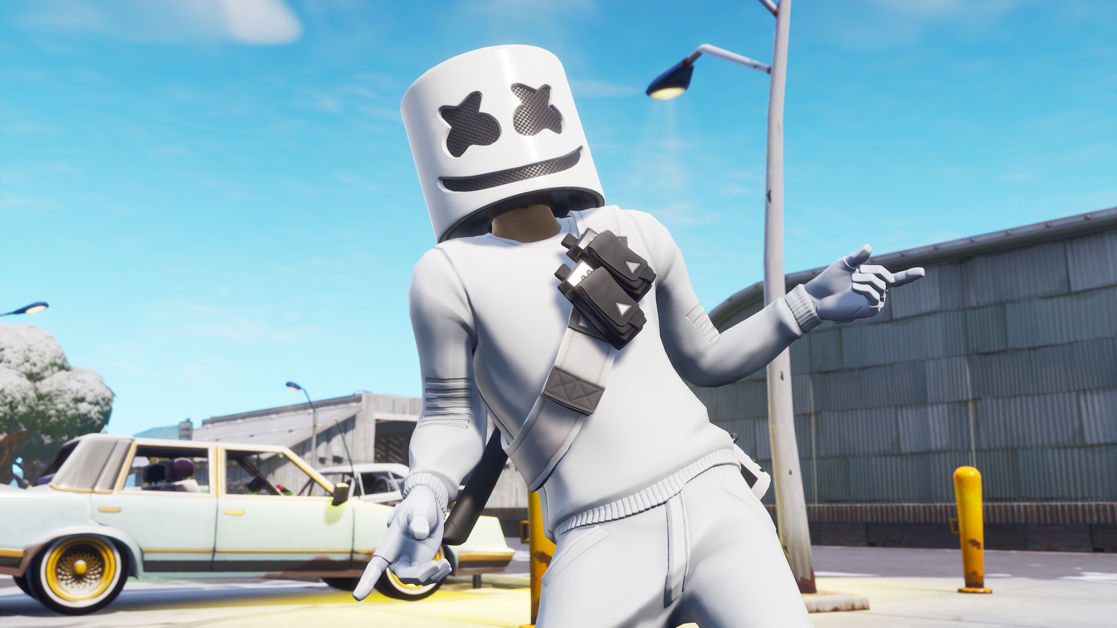 Fortnite Battle Royale, Marshmello, 4K wallpaper. Mocah.org HD Desktop Wallpaper