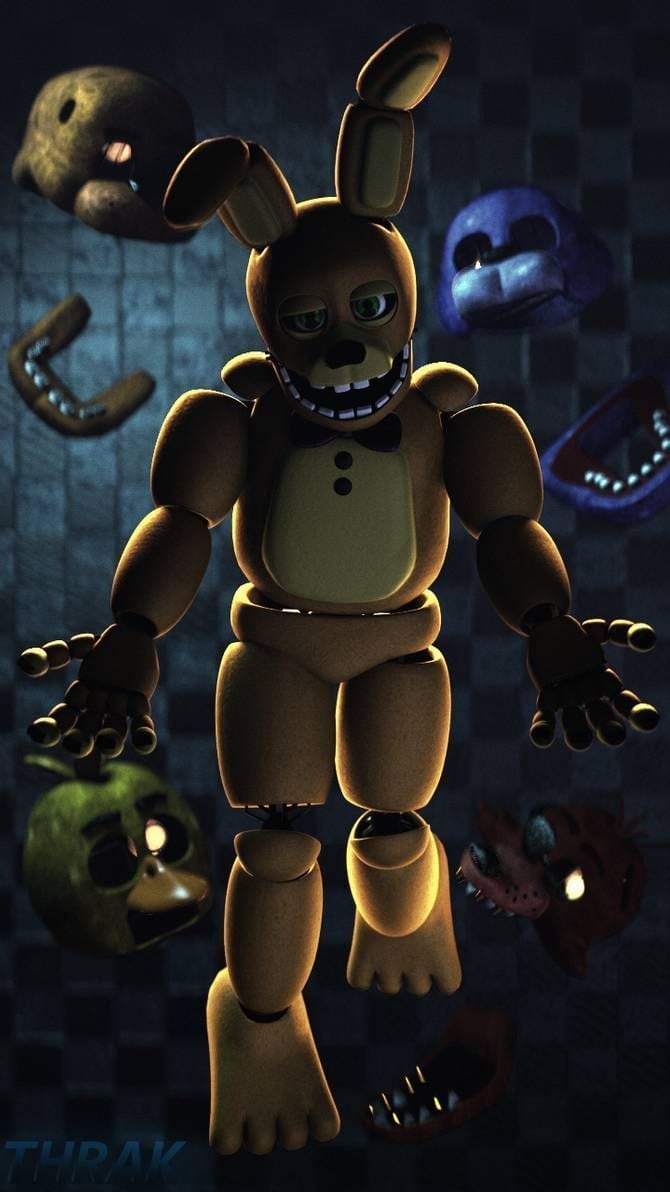 pin on fnaf on into the pit spring bonnie wallpapers
