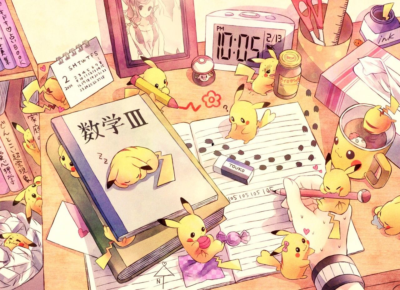 Pikachu, Pokemon, And Kawaii Image Kawaii Wallpaper HD HD Wallpaper
