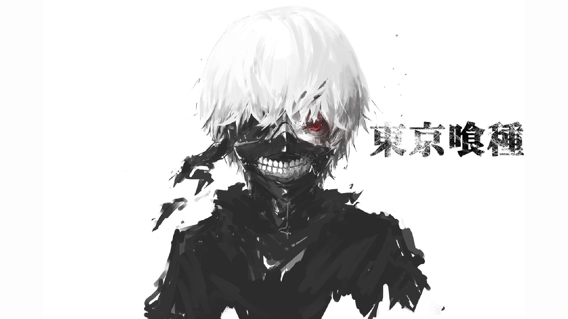 anime, Tokyo Ghoul, Kaneki Ken, Simple Background Wallpaper HD / Desktop and Mobile Background