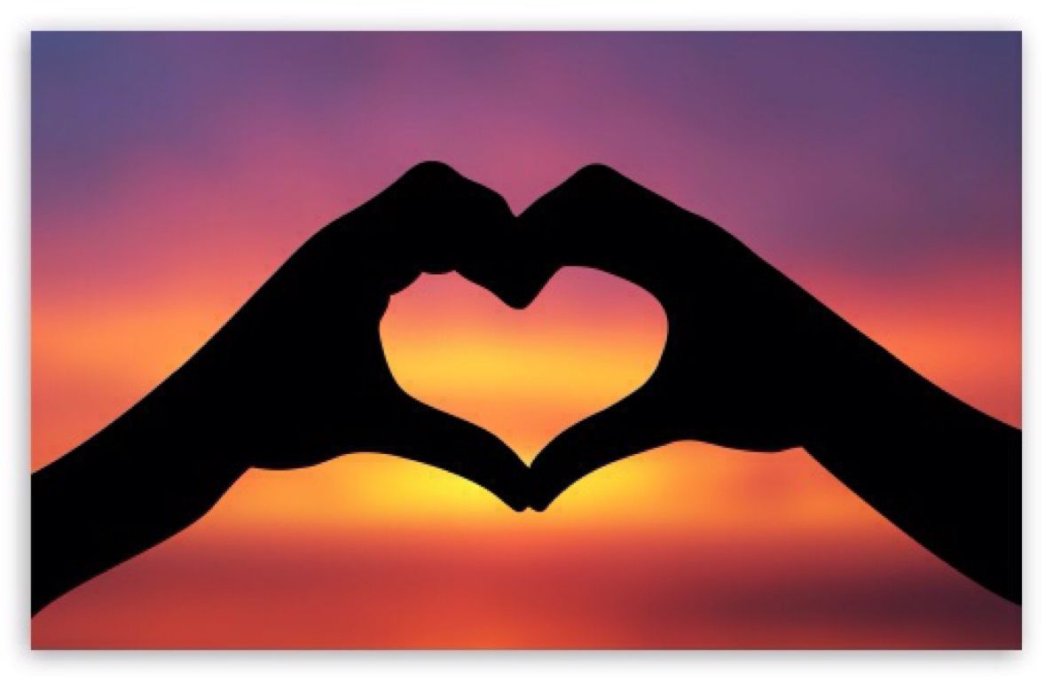 heart in sunset. Love background, Heart wallpaper hd, Heart picture