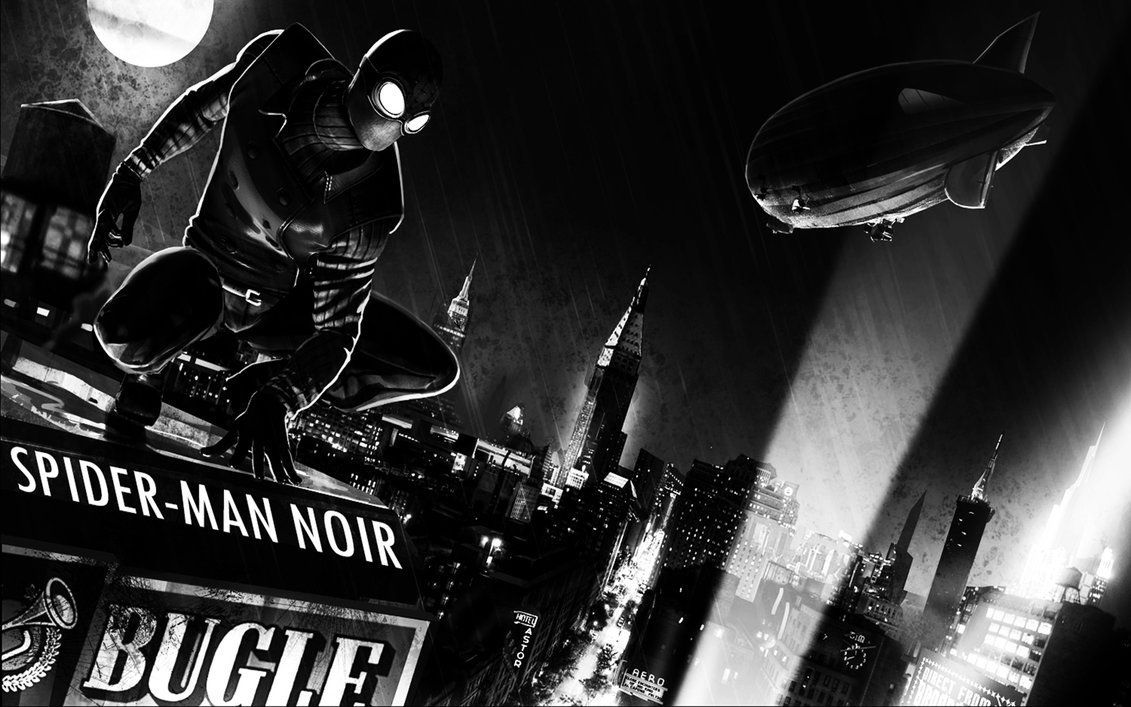 Spider Man Noir Wallpaper. Spider Man Shattered Dimensions, Noir Spiderman, Spiderman Comic