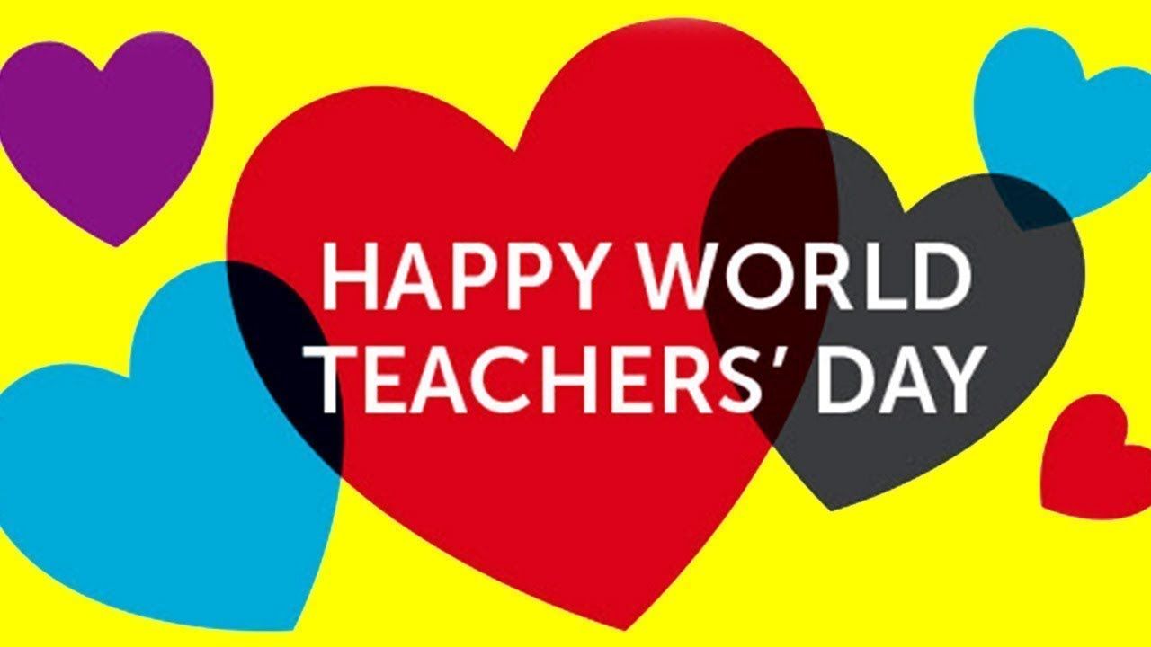 Happy World Teachers Day Image Wishes Greeting Video for Teacher. World teacher day, World teachers, Teachers' day