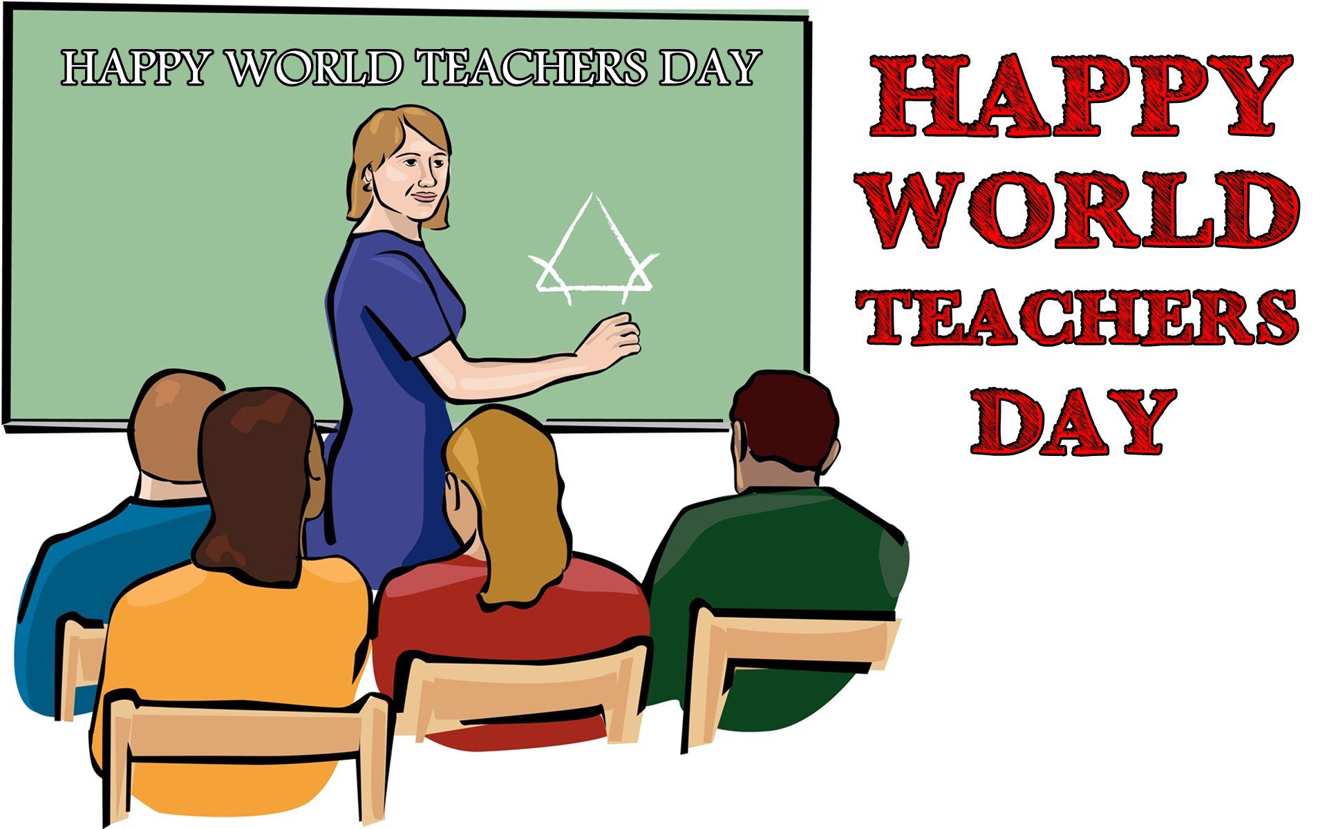 Happy World Teachers Day HD Wallpaper
