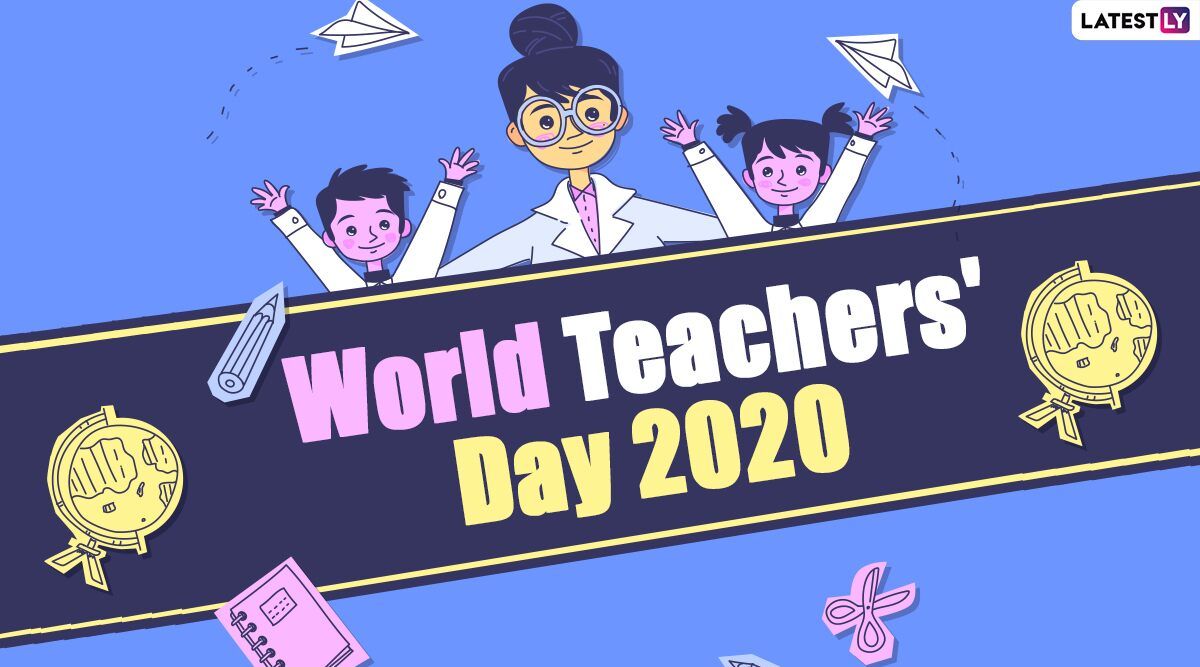 World Teachers' Day 2020 Image and HD Wallpaper for Free Download Online: WhatsApp Stickers, Facebook Messages and Greetings to Send to Your Teachers Breaking News & Updates