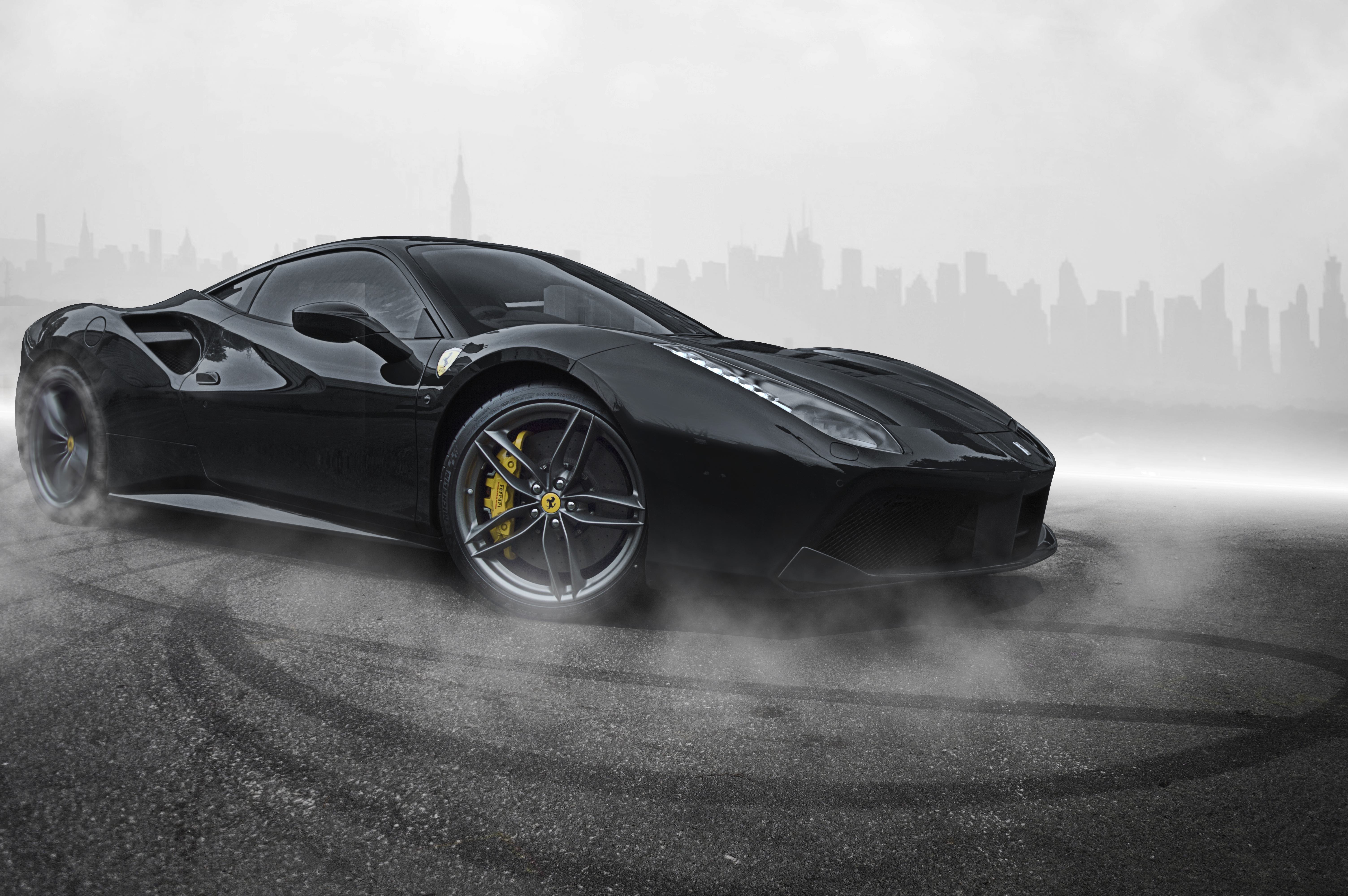 Ferrari 488 Black, HD Cars, 4k Wallpaper, Image, Background, Photo and Picture