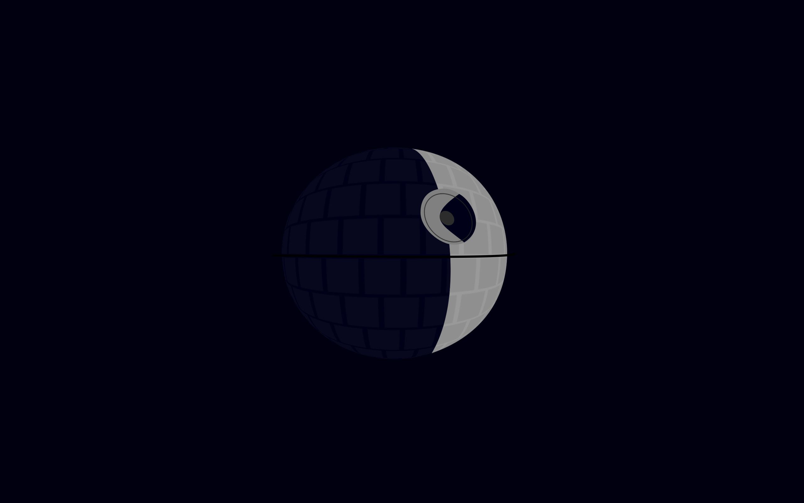 minimalism, Star Wars, Death Star Wallpaper HD / Desktop and Mobile Background