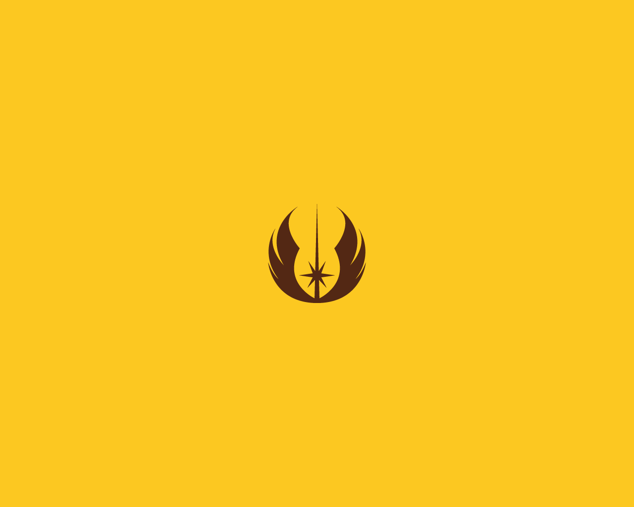 Minimalist Star Wars wallpaper: Jedi Emblem