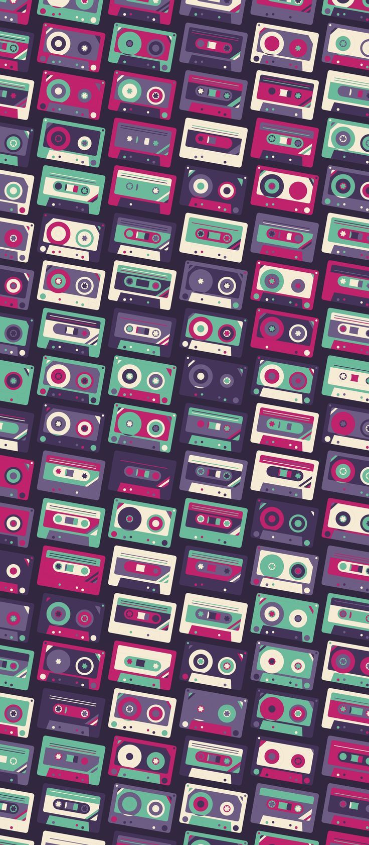 iPhone wallpaper, Russfussuk 'Rewind' D6A #pattern #patterndesign #surfacepattern #patternprint #cassette #tape s #retro #music #generative #geometria #cadernos #padrões #russfussuk Magazine daily source of best wallpaper