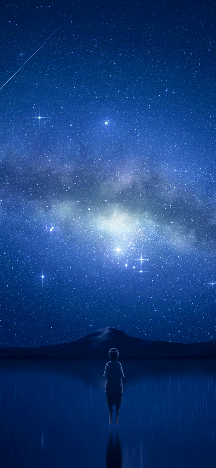 Under the starry night wallpaper for iPhone 11 Pro Max / iPhone XSMAX