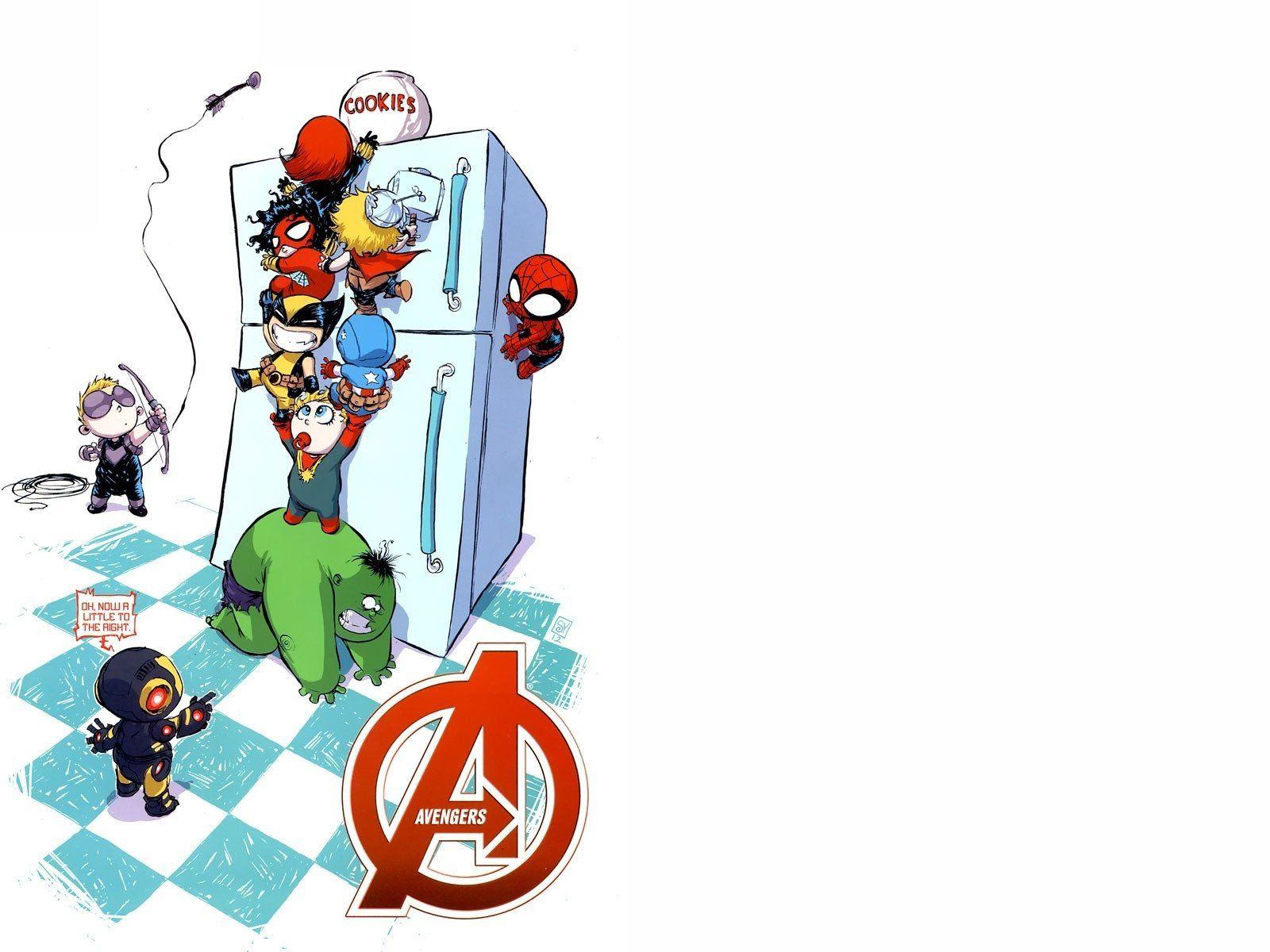 iPhone Cute Avengers Wallpaper