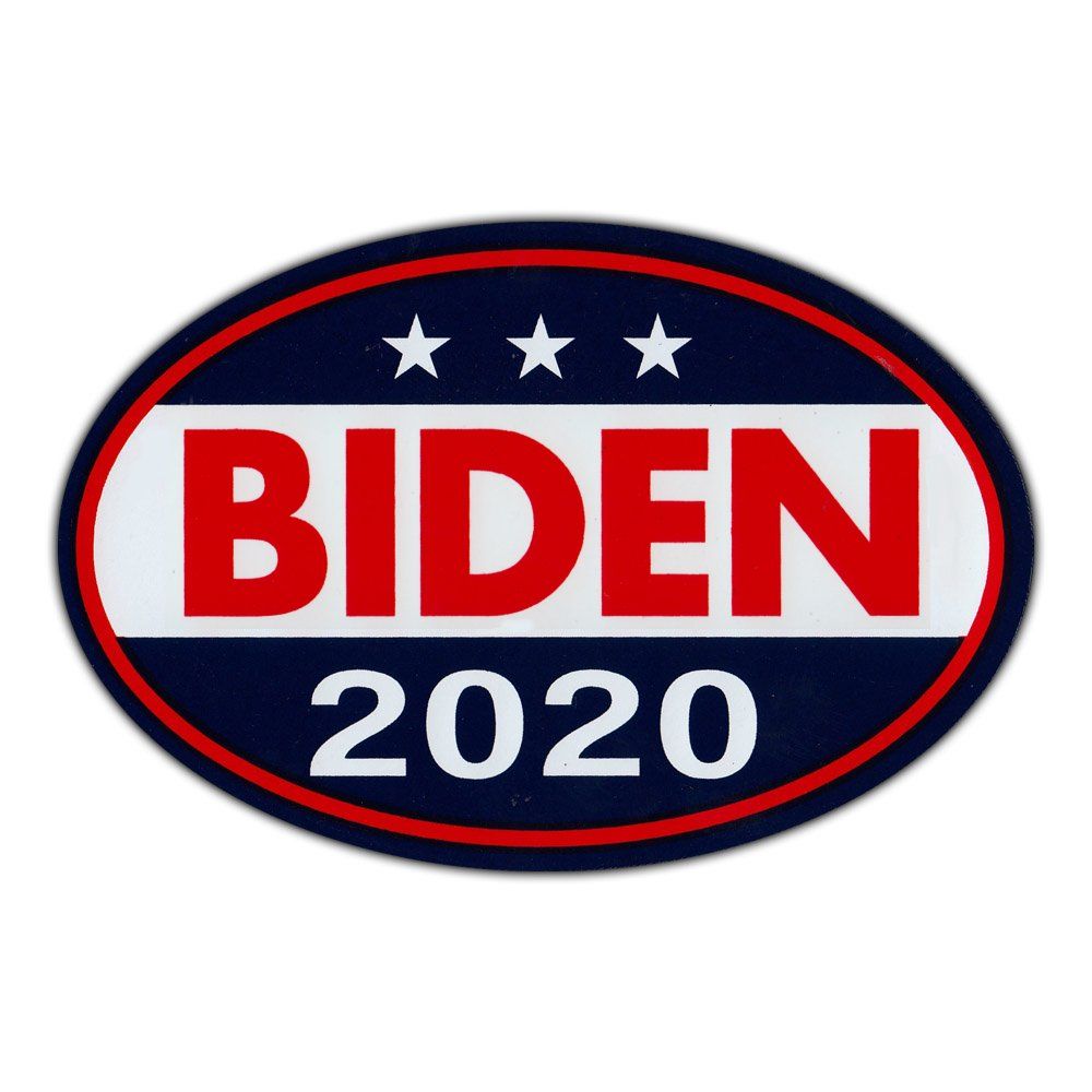 Oval Shaped Magnet Biden For President 2020 Party Magnetic Bumper Sticker x 4