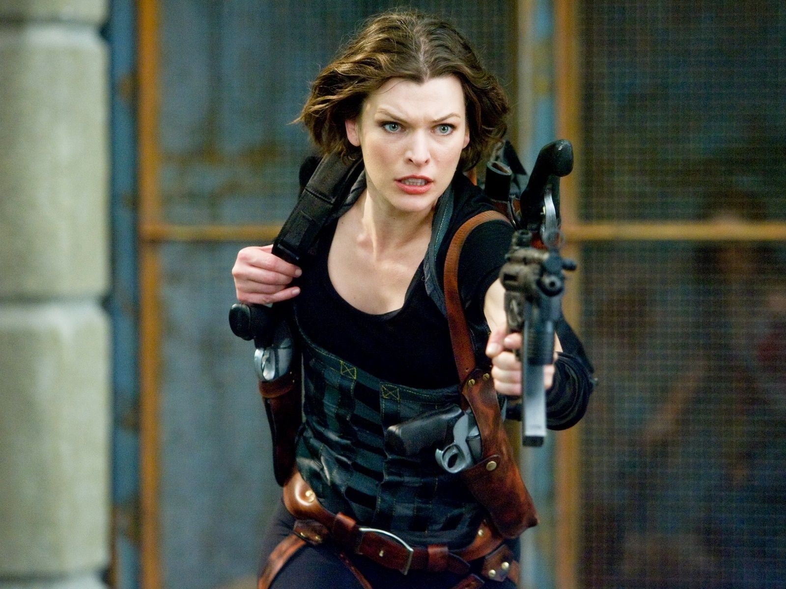milla, Jovovich, Actress, Brunette, Brunettes, Women, Female, Feamles, Girl, Girls, Resident, Evil, Movie, Movies Wallpaper HD / Desktop and Mobile Background