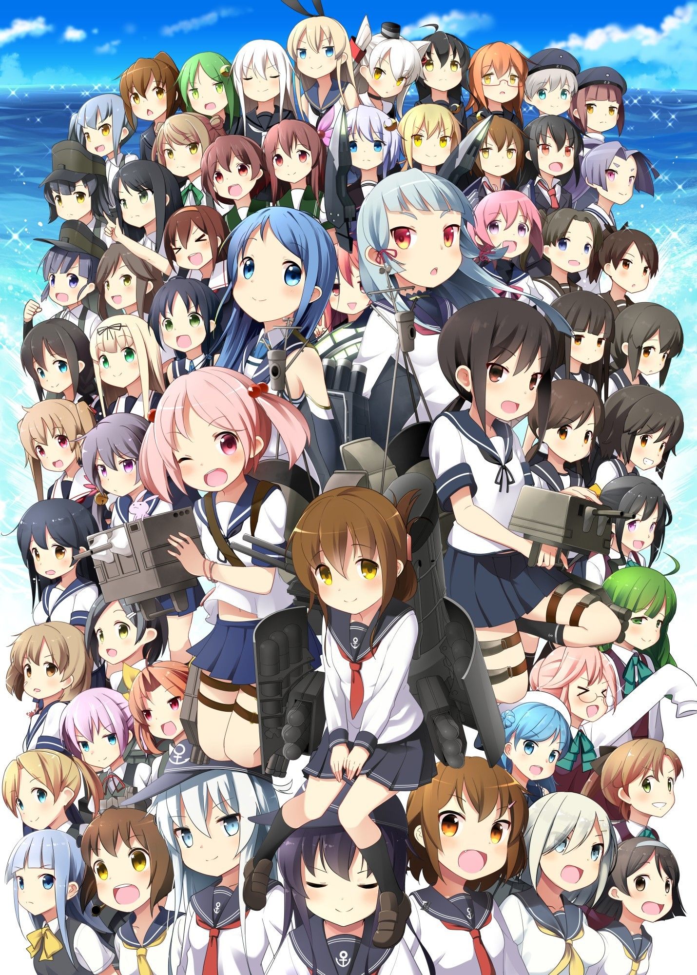 iPhone Kancolle Characters Wallpaper Free HD Wallpaper