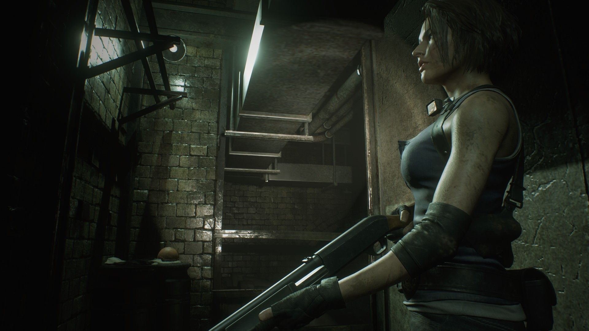 Jill Valentine Video Game Girls Weapon Screen Shot Resident Evil 3 Remake Wallpaper:1920x1080