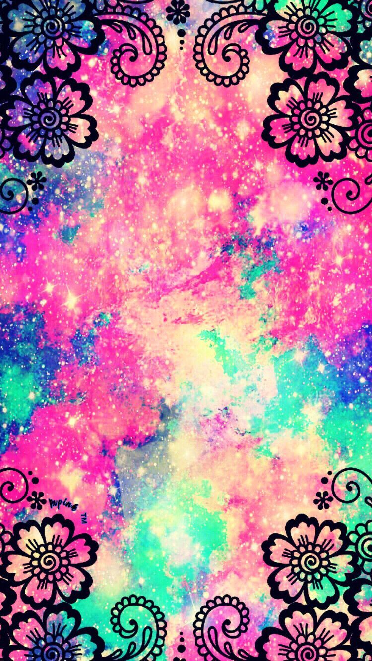 Flower Garden Galaxy Wallpaper #androidwallpaper #iphonewallpaper #wallpaper #galaxy #cute #girly. Galaxy wallpaper, Wallpaper iphone cute, Cute galaxy wallpaper