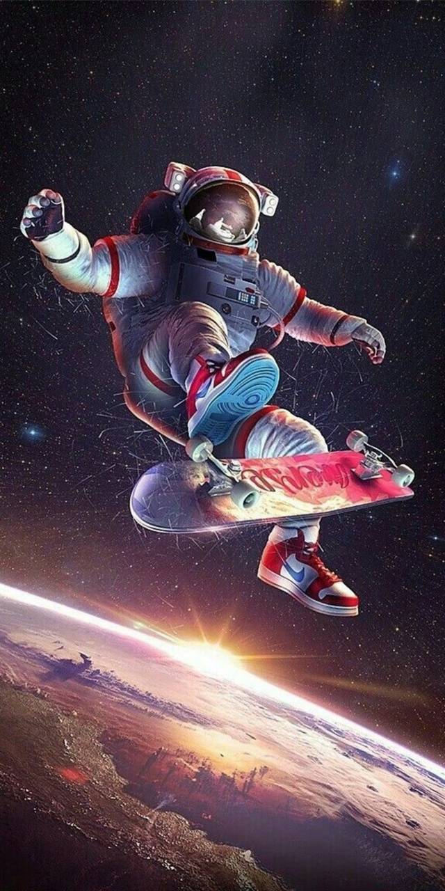 Space skate wallpaper